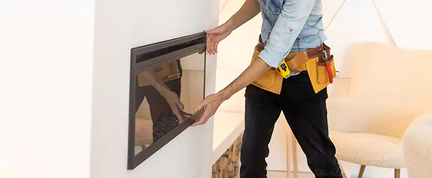 Metal Fireplace Installation in South Houston, Texas
