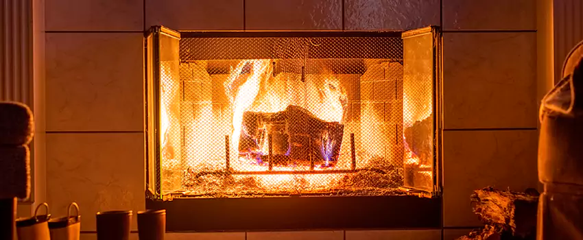 Mendota Hearth Landscape Fireplace Installation in South Houston, Texas